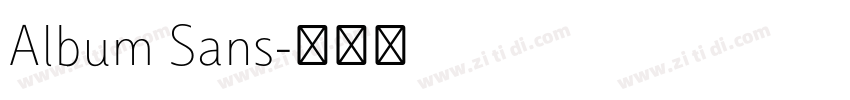 Album Sans字体转换